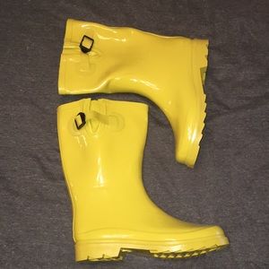 Yellow Half-Calf Rain Boots